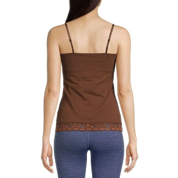 10/$25🦋 No Boundaries Hot Chocolate Lace Trim Cami - Size XXL - Picture 3 of 13